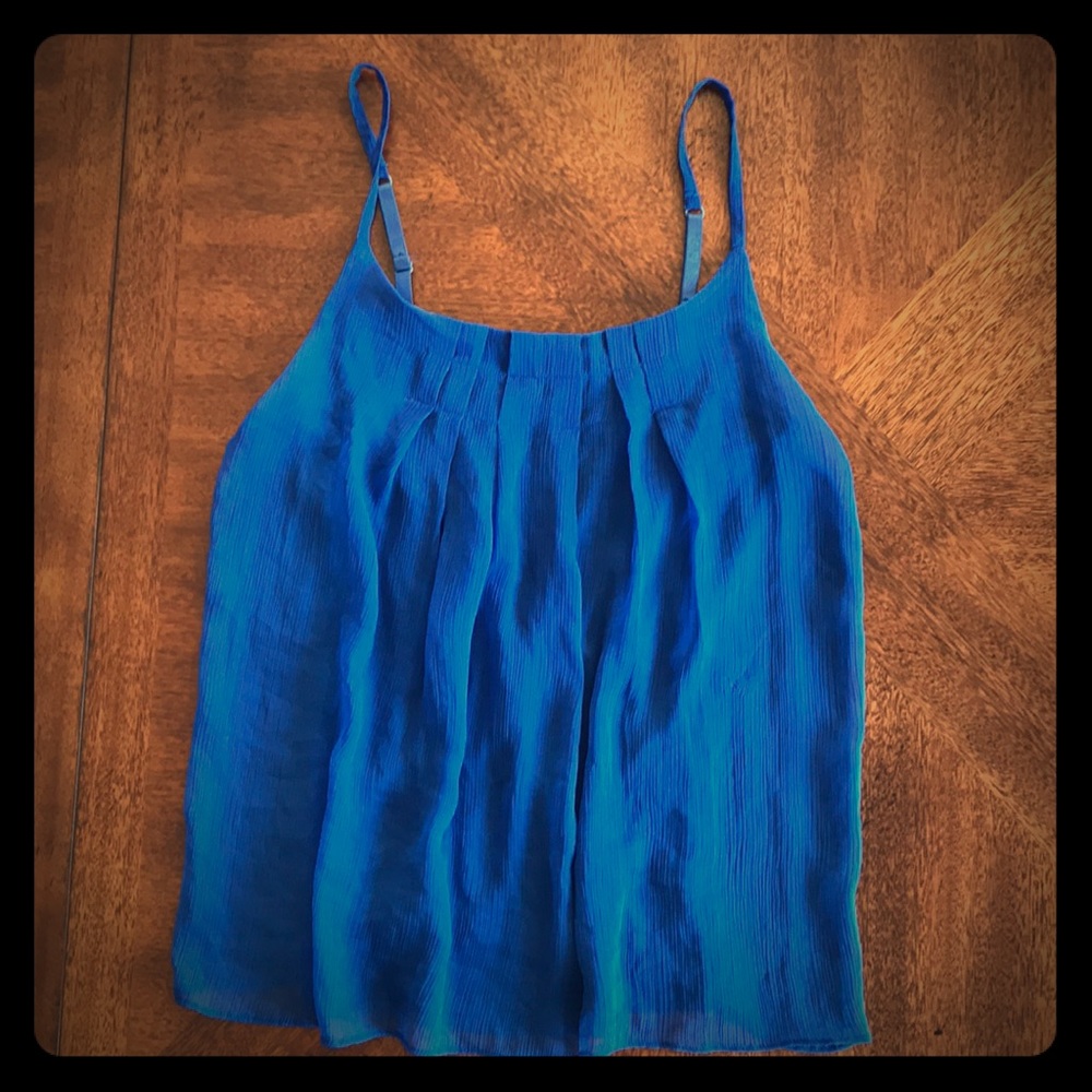 New York & Company Royal Blue Strappy Tank Top XS